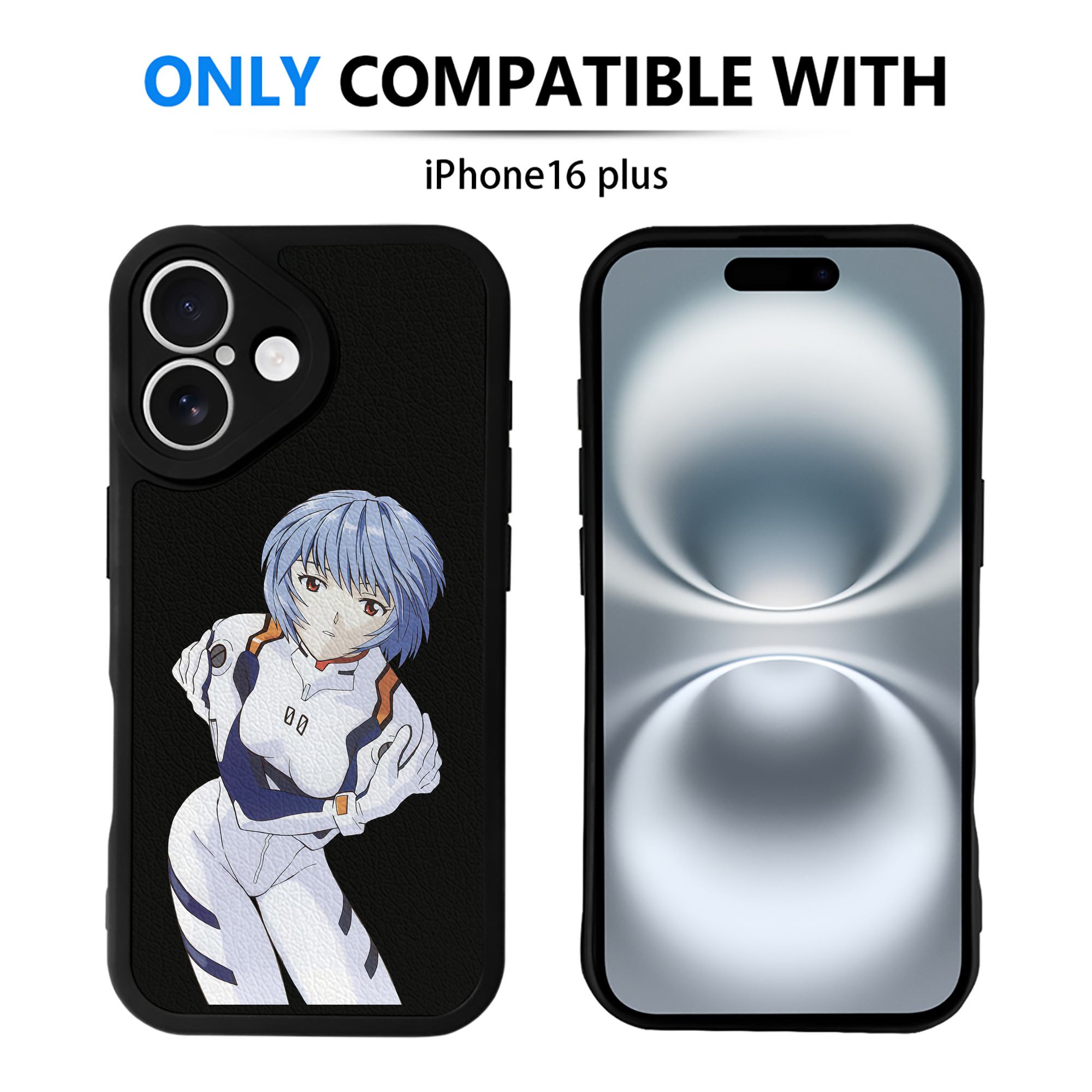 （画像用） EVA 新世紀エヴァンゲリオン 【iPhone 16シリーズ対応】シリコンスマホケース（レザー調） 材質：シリコン